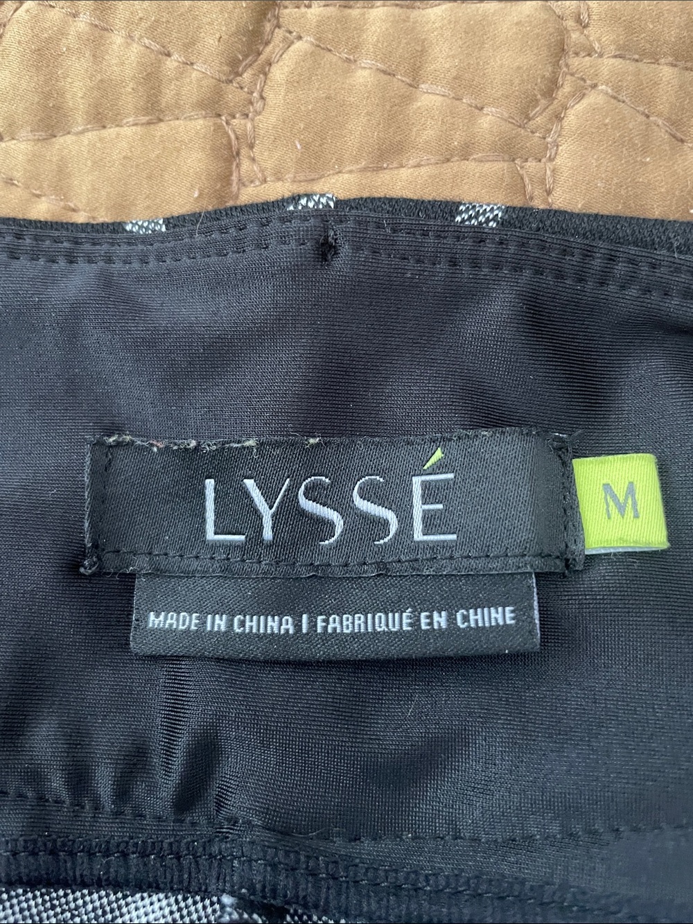 Lysse Black Windowpane Knit Pants - Picture 2 of 4